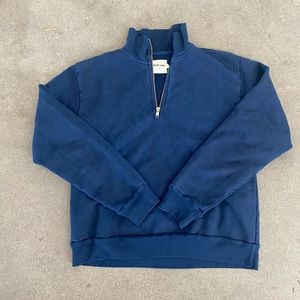 Navy blue Rudy Jude half zip sweater